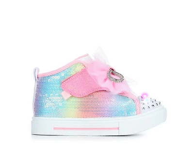 Girls' Skechers Toddler Twinkle Sparks Ombre Bow Sneakers