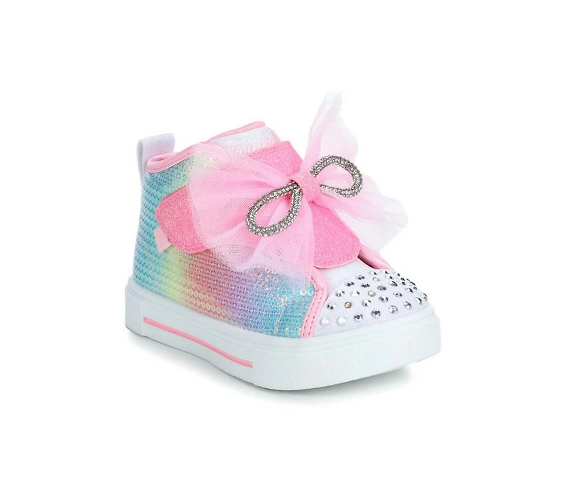Girls' Skechers Toddler Twinkle Sparks Ombre Bow Sneakers