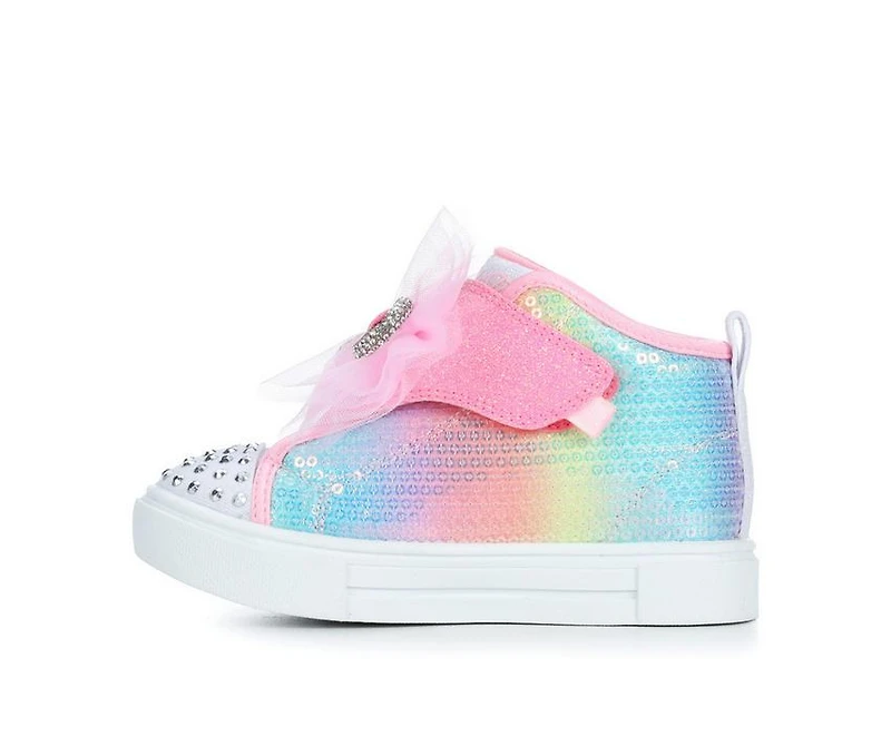 Girls' Skechers Toddler Twinkle Sparks Ombre Bow Sneakers