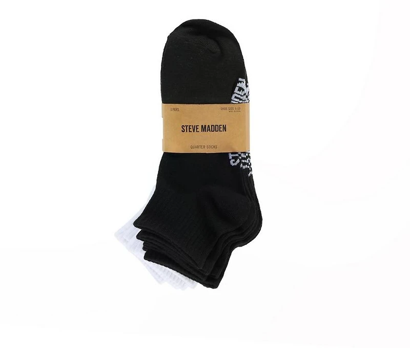 Steve Madden 10 Pair Womens Quarter Socks