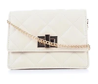 Olivia Miller Quilt Metal Latch Crossbody Handbag