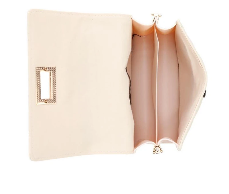 Olivia Miller Quilt Metal Latch Crossbody Handbag