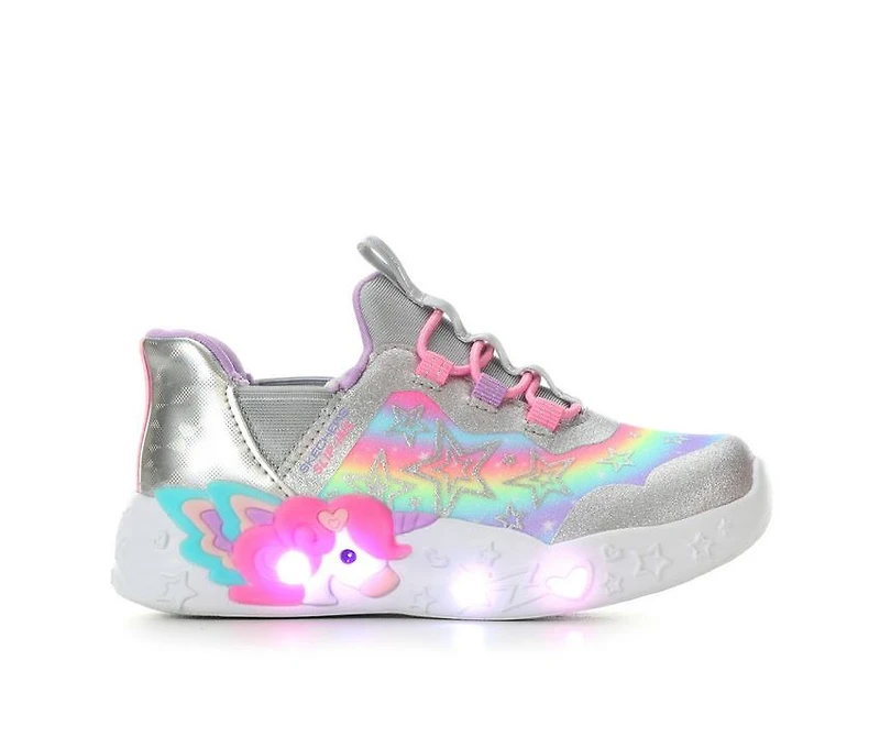 Girls' Skechers Toddler Unicorn Charm Slip-In Light-Up Shoes