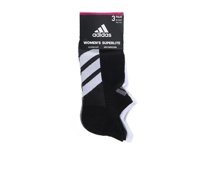 Adidas Women's 3 Pair AD Train No Show Socks