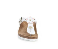 Girls' Birkenstock Little Kid Gizeh Flowers Footbed Sandals