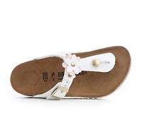 Girls' Birkenstock Little Kid Gizeh Flowers Footbed Sandals