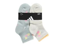 Adidas Girls 6 Pack Cushioned Quarter