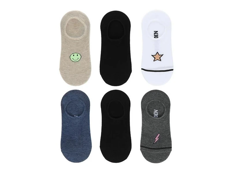 Steve Madden 6 Pack Women Sneaker Liner Socks