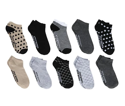 Steve Madden 10 Pack Low Cut Dot Socks