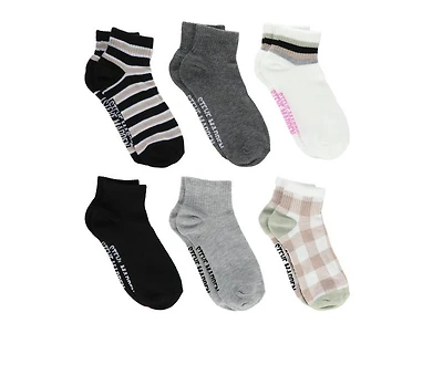 Steve Madden 6 Pack Women's Quarter Socks