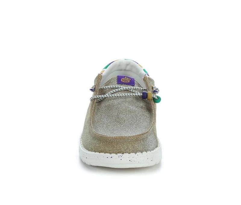 Women's HEYDUDE Wendy Funk Mardi Gras Party Casual Shoes