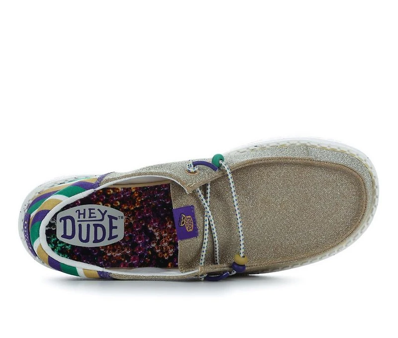 Women's HEYDUDE Wendy Funk Mardi Gras Party Casual Shoes