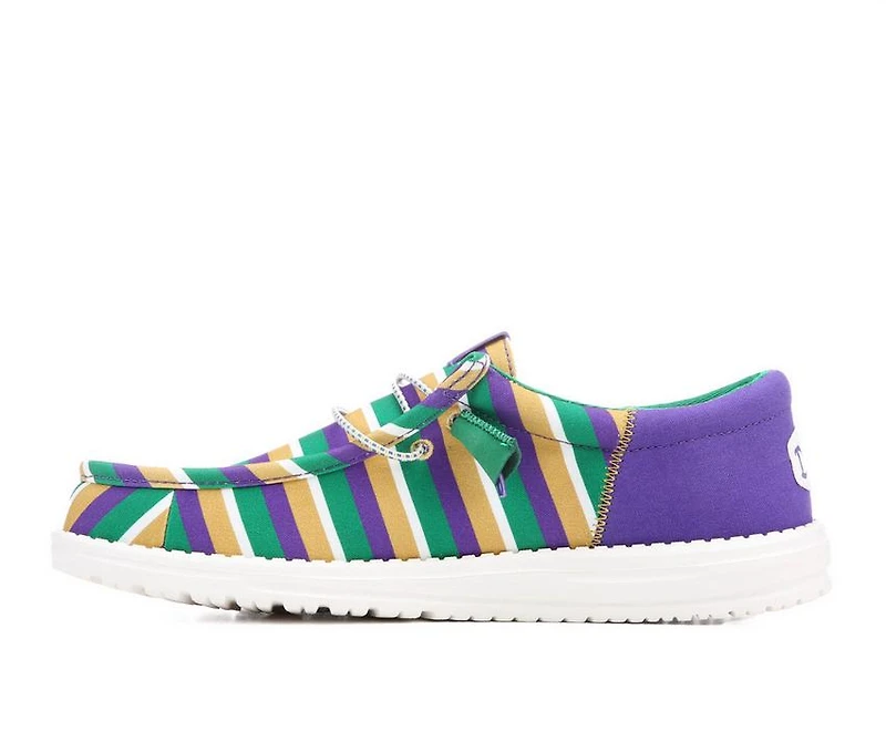 Men's HEYDUDE Wally Funk Mardi Gras Party Casual Shoes