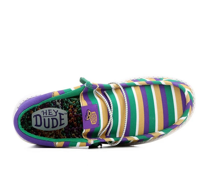 Men's HEYDUDE Wally Funk Mardi Gras Party Casual Shoes