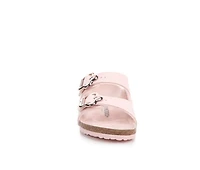 Girls' Birkenstock Little Kid Arizona Flower Buckle Footbed Sandals