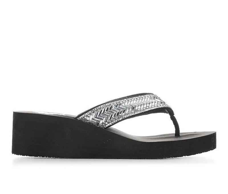 Women's Yellow Box Hestia Wedge Flip-Flops