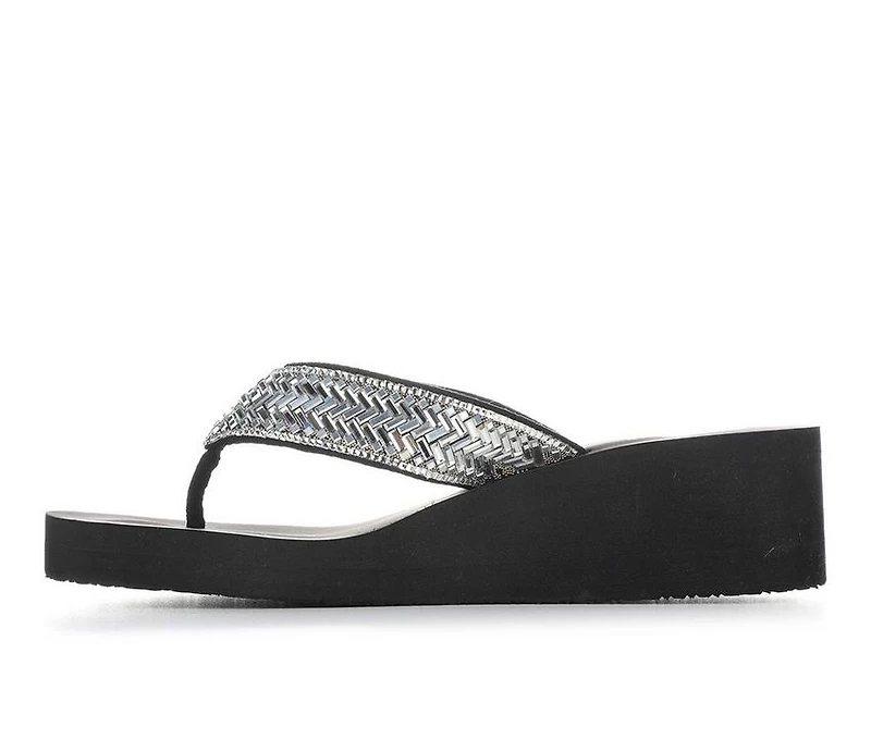 Women's Yellow Box Hestia Wedge Flip-Flops