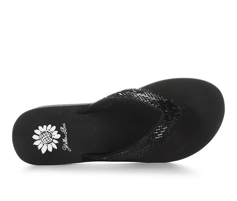 Women's Yellow Box Hestia Wedge Flip-Flops