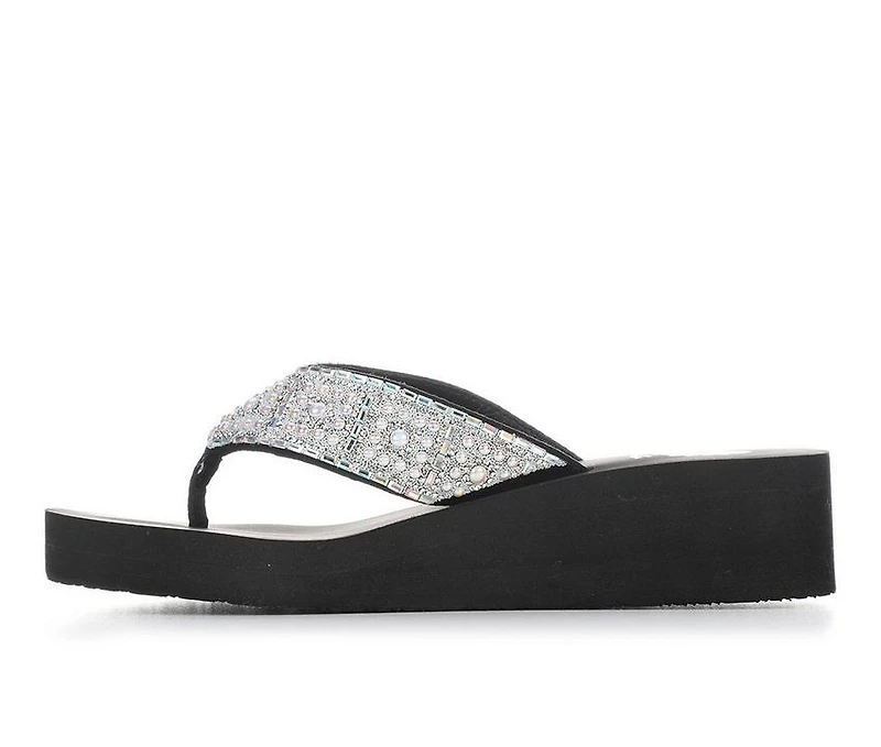 Women's Yellow Box Darlene Wedge Flip-Flops
