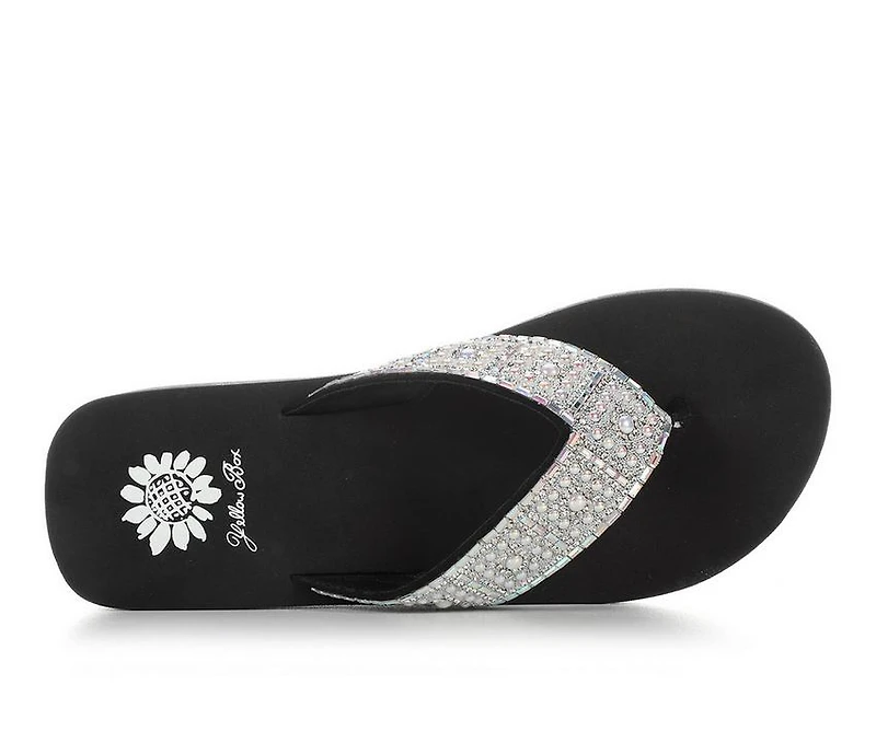 Women's Yellow Box Darlene Wedge Flip-Flops