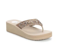 Women's Yellow Box Selma Wedge Flip-Flops
