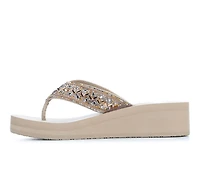Women's Yellow Box Selma Wedge Flip-Flops
