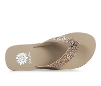 Women's Yellow Box Selma Wedge Flip-Flops