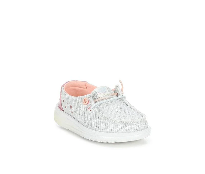 Girls' HEYDUDE Infant & Toddler Wendy Iridescent Star Casual Shoes