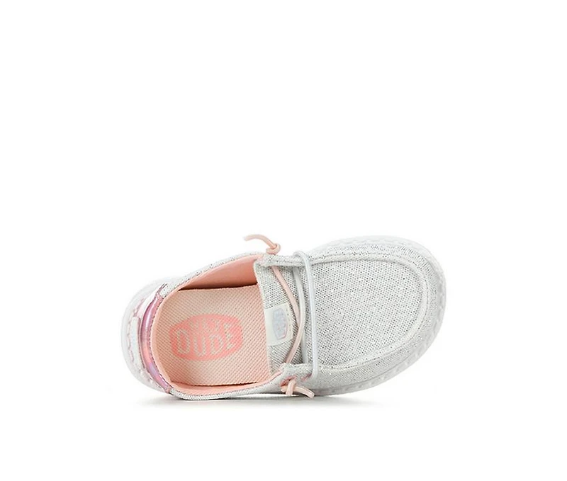 Girls' HEYDUDE Infant & Toddler Wendy Iridescent Star Casual Shoes