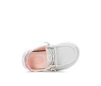 Girls' HEYDUDE Infant & Toddler Wendy Iridescent Star Casual Shoes