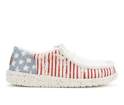 Kids' HEYDUDE Little Kid & Big Wallly Funk Americana Stars Casual Shoes