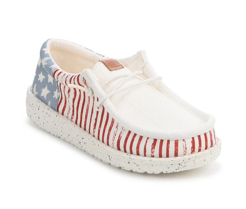Kids' HEYDUDE Little Kid & Big Wallly Funk Americana Stars Casual Shoes