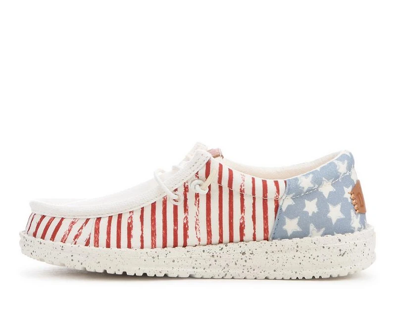 Kids' HEYDUDE Little Kid & Big Wallly Funk Americana Stars Casual Shoes