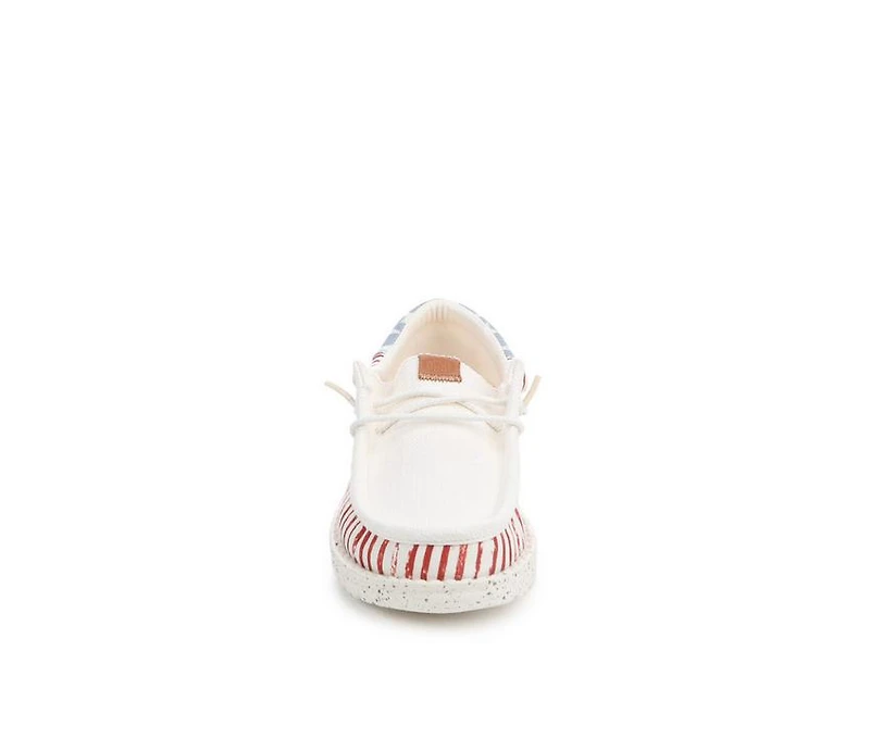 Kids' HEYDUDE Little Kid & Big Wallly Funk Americana Stars Casual Shoes