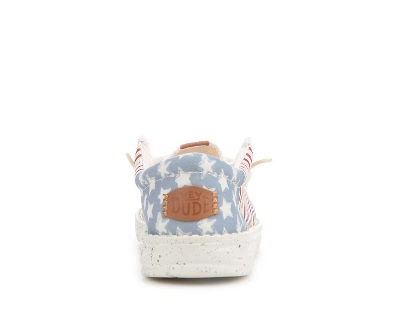 Kids' HEYDUDE Little Kid & Big Wallly Funk Americana Stars Casual Shoes