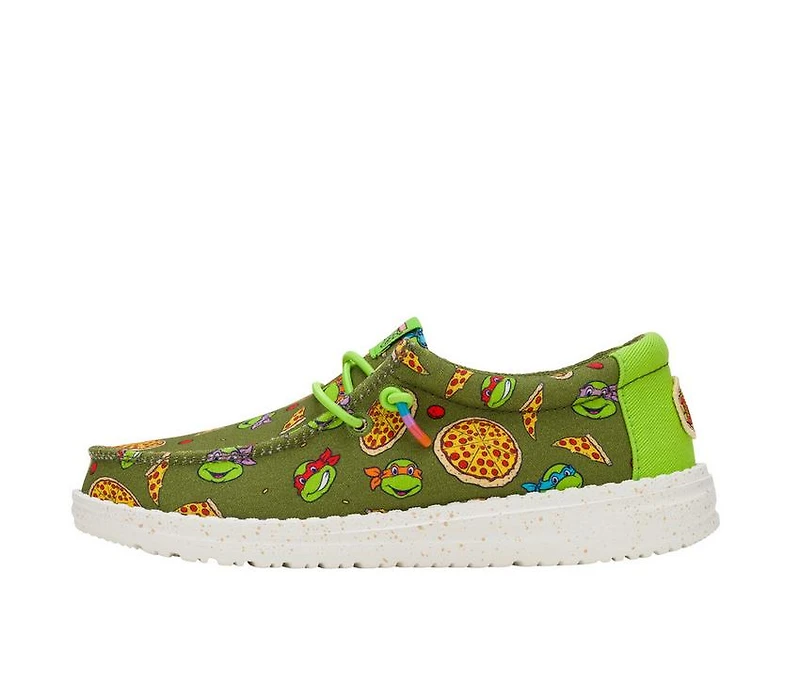 Boys' HEYDUDE Little Kid & Big Wally Y TMNT Casual Shoes