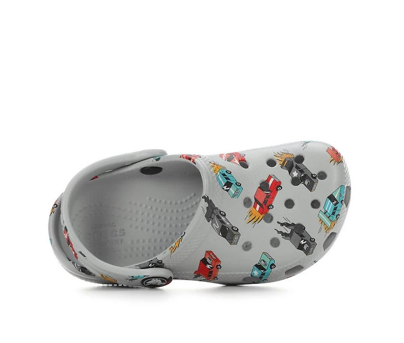Kids' Crocs Infant & Toddler Classic Race Car Graphic Clogs