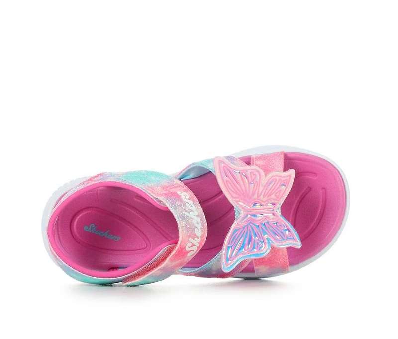 Girls' Skechers Little Kid & Big Jumpsters Butterfly Light-Up Sandals