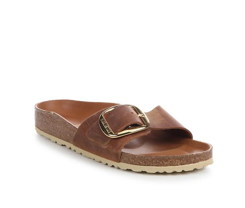 Women's Birkenstock Madrid Big Buckle Leather Footbed Sandals