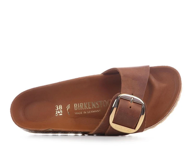 Women's Birkenstock Madrid Big Buckle Leather Footbed Sandals