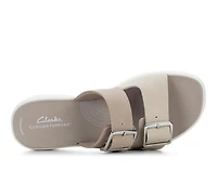 Women's Clarks Drift Buckle Wedge Sandals