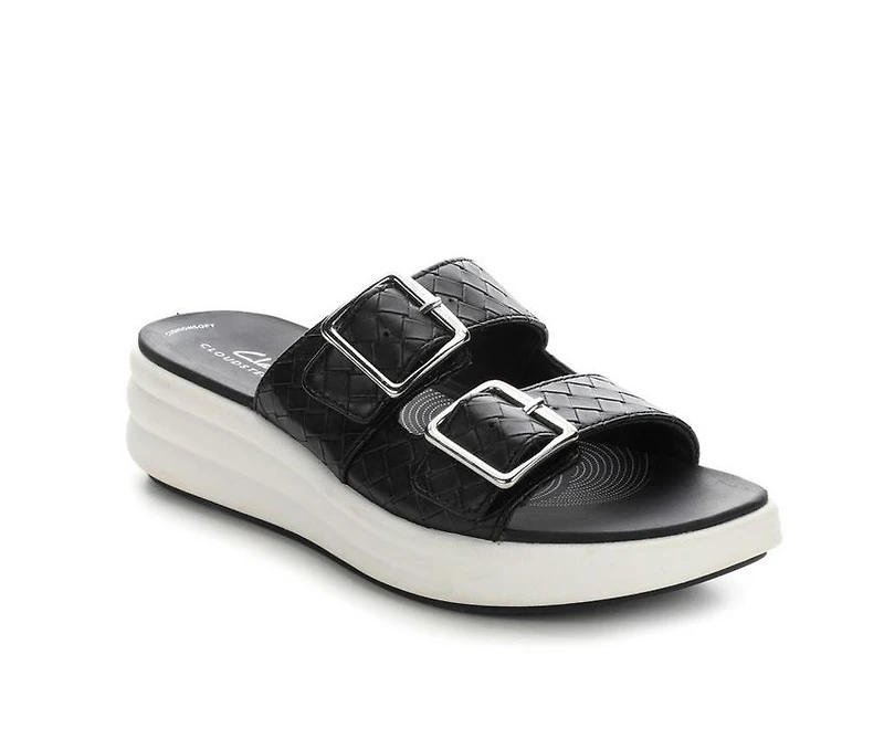 Women's Clarks Drift Buckle Wedge Sandals