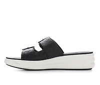 Women's Clarks Drift Buckle Wedge Sandals