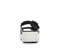 Women's Clarks Drift Buckle Wedge Sandals