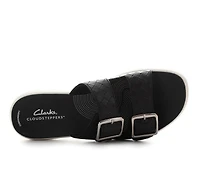 Women's Clarks Drift Buckle Wedge Sandals