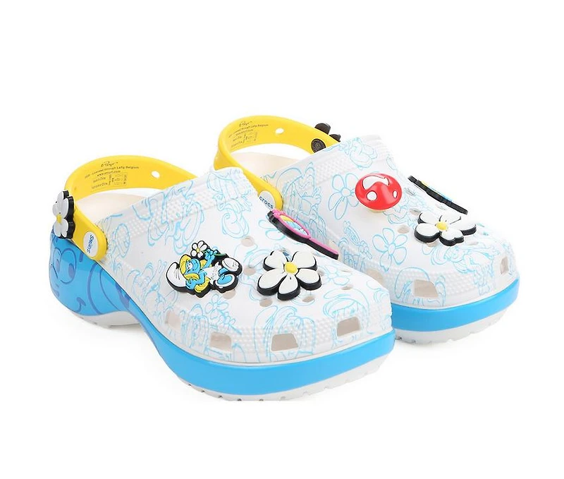 Adults' Crocs Smurfs Platform Clogs
