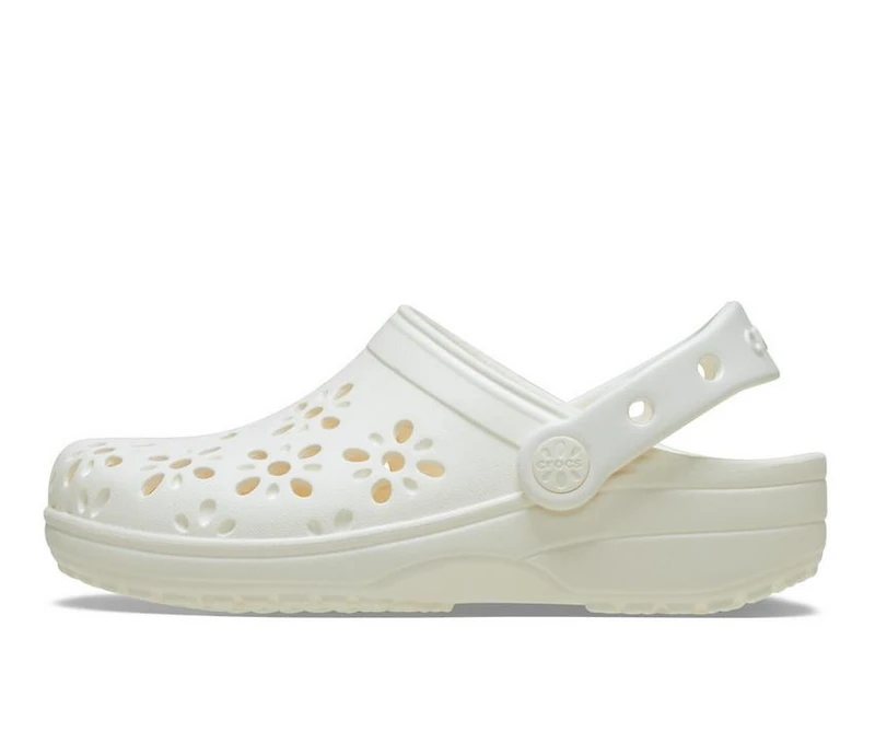 Women's Crocs Classic Floral Cutout Clogs