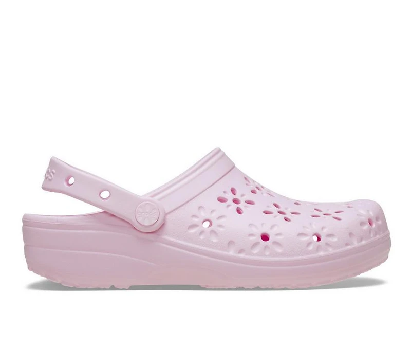 Women's Crocs Classic Floral Cutout Clogs