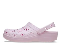 Women's Crocs Classic Floral Cutout Clogs