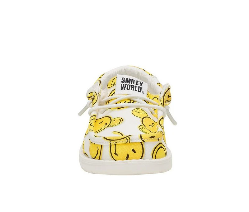 Kids' HEYDUDE Little Kid & Big Wally Smiley Casual Shoes